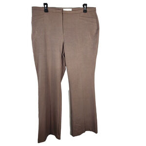 Chico's Womens Dress Pants Size 2 Short US 12 Metro Wide Leg Ultimate Fit Tan